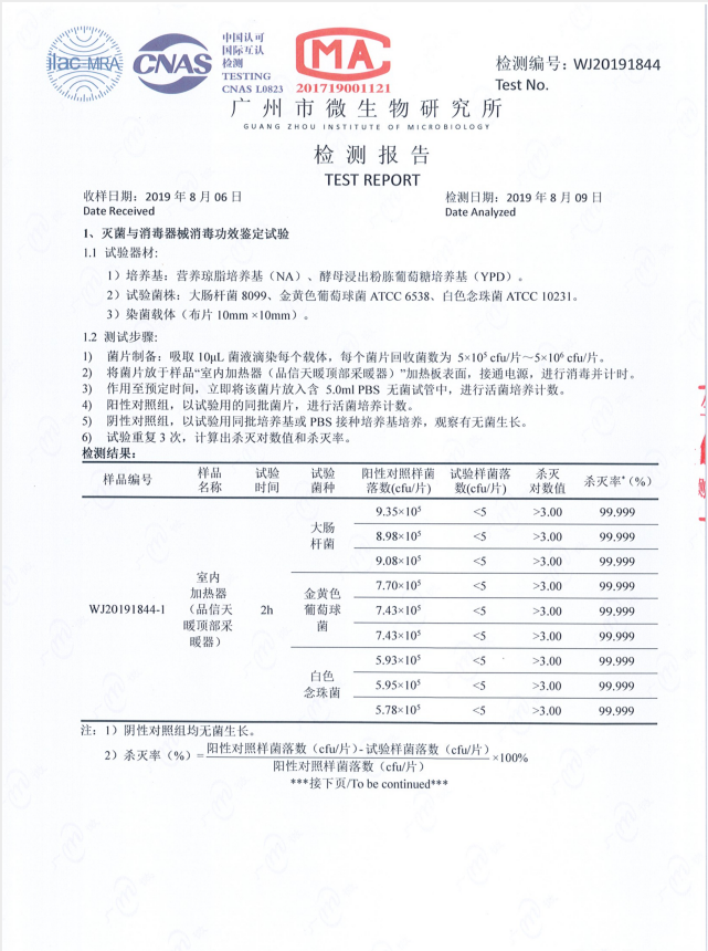 品信天暖讓您遠離流感病毒